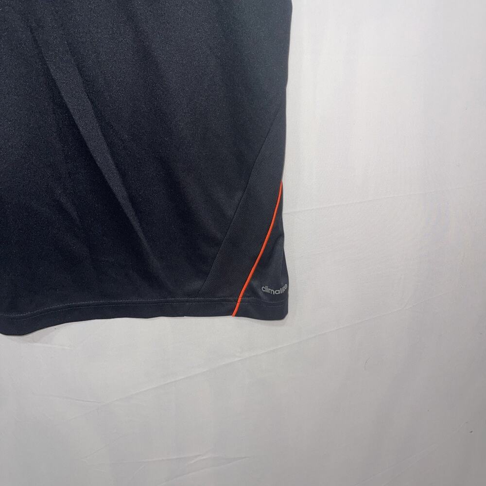 Adidas Mens Sz L Jersey T-Shirt Black With Red Climalite Breathable Lightweight - Picture 7 of 7